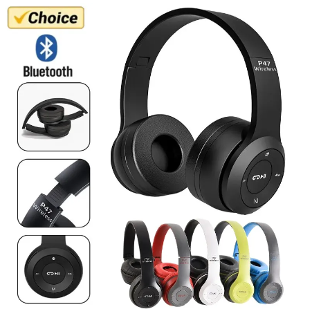Bluetooth 5.0 Wireless Headphone Foldable HIFI Stereo Bass Earphone Kid Girl Helmet Gift With Mic USB Adaptor For iPhone TV Game