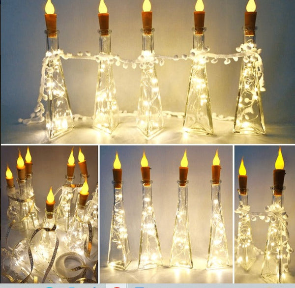 ( Cork ) Led Candle Crystal Led Strings Light