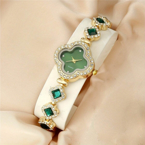Zircon Emerald Van Cleef Watch for Her - RiwayatbyRida