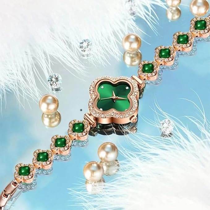 Zircon Emerald Van Cleef Watch for Her - RiwayatbyRida